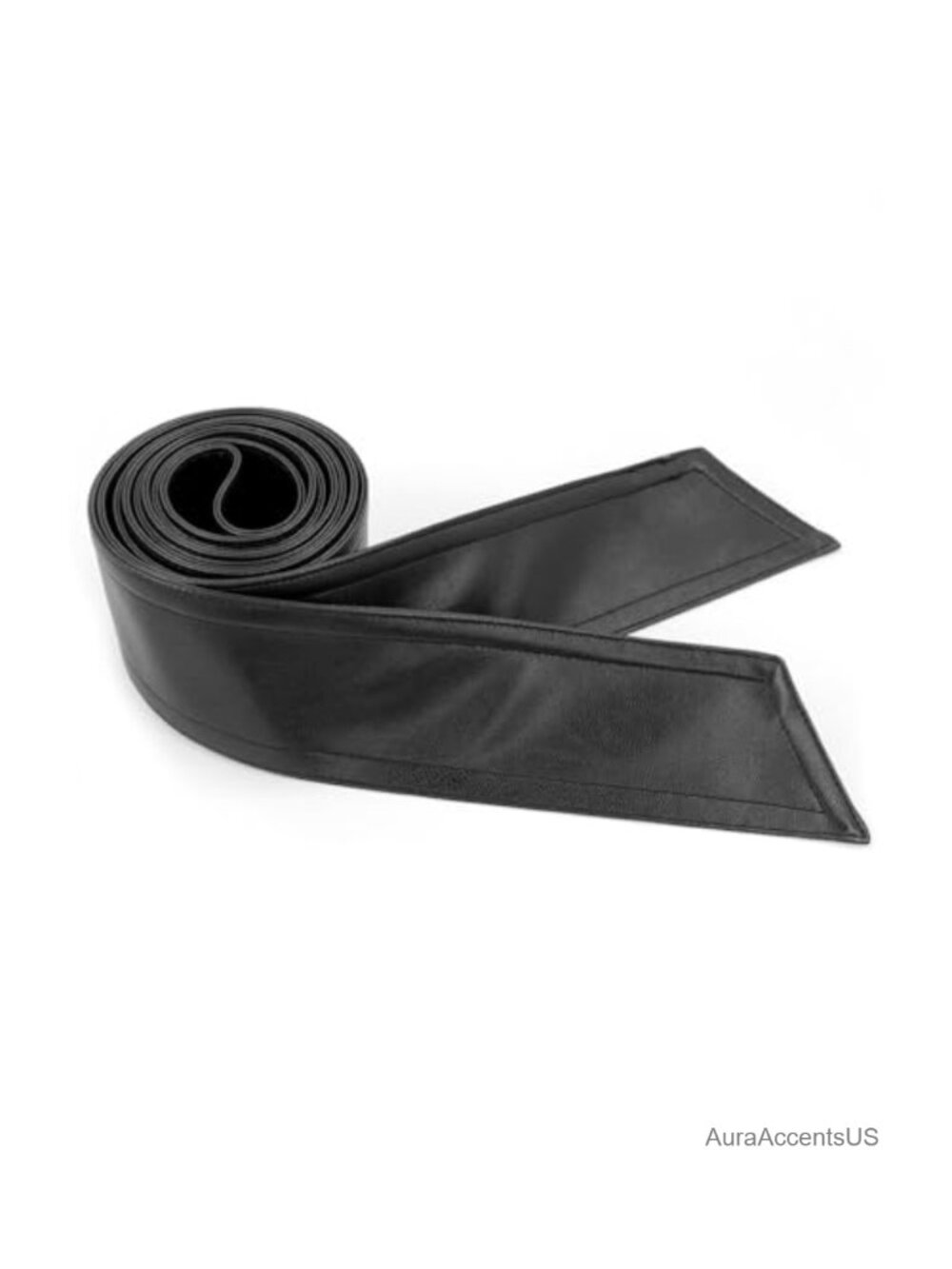 Faux Leather Sash Belt Tie Waistband for Coats Jackets